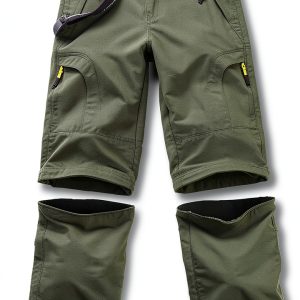 Asfixiado Boys Hiking Cargo Pants 9010 Army Green 5T Quick‑Dry Nylon-0