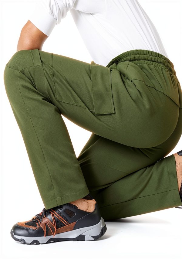 Girls' Hiking Pants - Khaki, X-Small-4