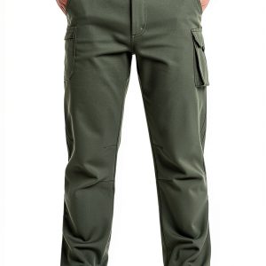JOMLUN Boys Fleece Lined Hiking Pants Green 8-9 Years-0