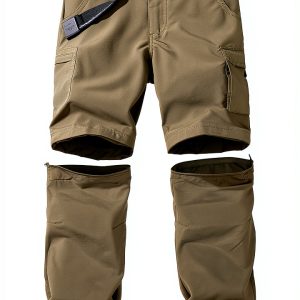 JOMLUN Boys Hiking Pants Army Green 6-7 Years-0