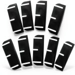 10pcs 8.9cm/3.5 Inch Door Hinge Shims, Adjustable PVC Hinge Spacers Parts Replacement for Interior Door Repair Alignment Gap Filling & Draft Prevention-0