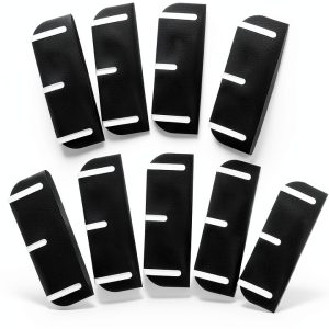 10pcs 8.9cm/3.5 Inch Door Hinge Shims, Adjustable PVC Hinge Spacers Parts Replacement for Interior Door Repair Alignment Gap Filling & Draft Prevention-0