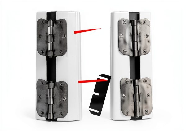 10pcs 8.9cm/3.5 Inch Door Hinge Shims, Adjustable PVC Hinge Spacers Parts Replacement for Interior Door Repair Alignment Gap Filling & Draft Prevention-5