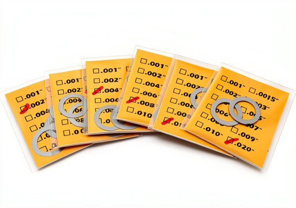 1/2x28 Barrel Shim Kit TACSHIM 304 Stainless Steel 14-Pack Set-3