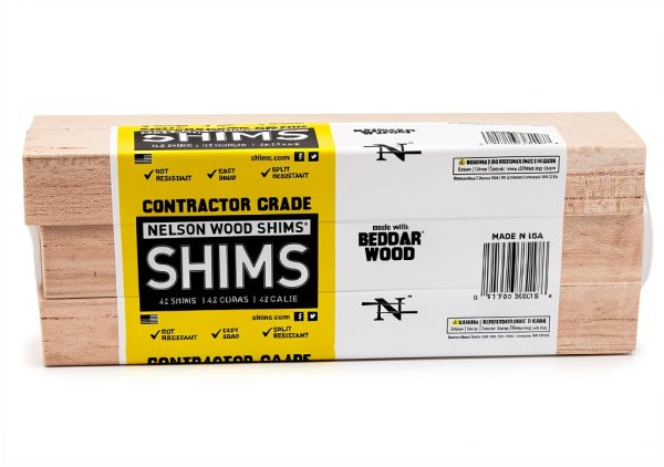 Nelson Wood Shims Snapping Shim 3by8 x 12in 42Pack USA-2