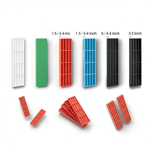 Plastic Flat Shims 300 Set by LEIFIDE Multi‑Color PP Leveling Shims-1