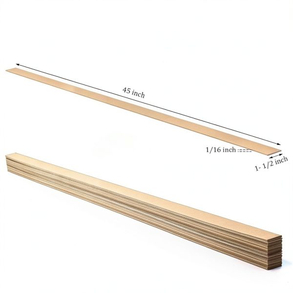 Drywall Shims 100 Pack Seajan Cardboard Leveling Shim 45x1-1/2x1/16-1