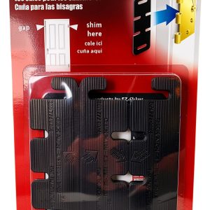 EZ-Shim HS450BP 4.5" Hinge Shim 15-Pack Black Door Mount Shim Stock-0