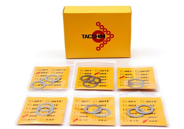 1/2x28 Barrel Shim Kit TACSHIM 304 Stainless Steel 14-Pack Set-2