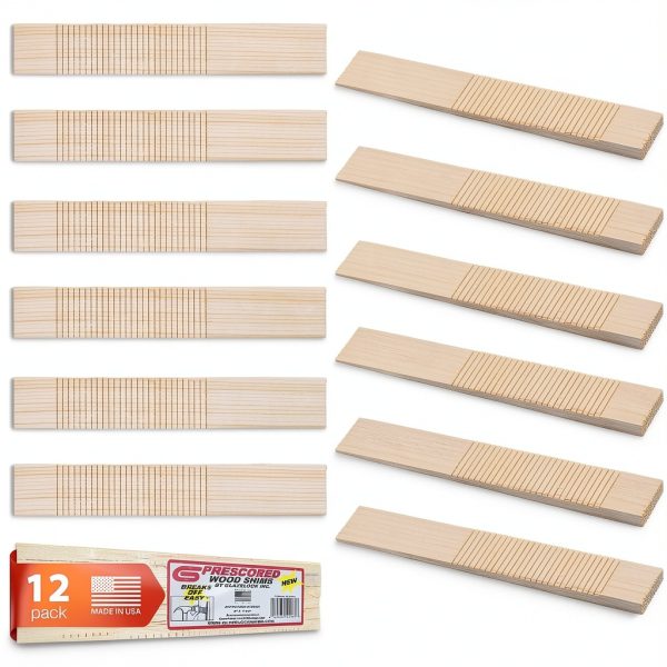 Prescored Wood Shims 8 Inch Glazelock Professional Shim Stock 12-0
